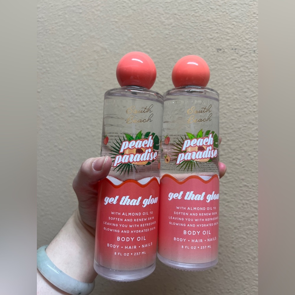 2X South Beach Peach Paradise Body Oil 8 floz